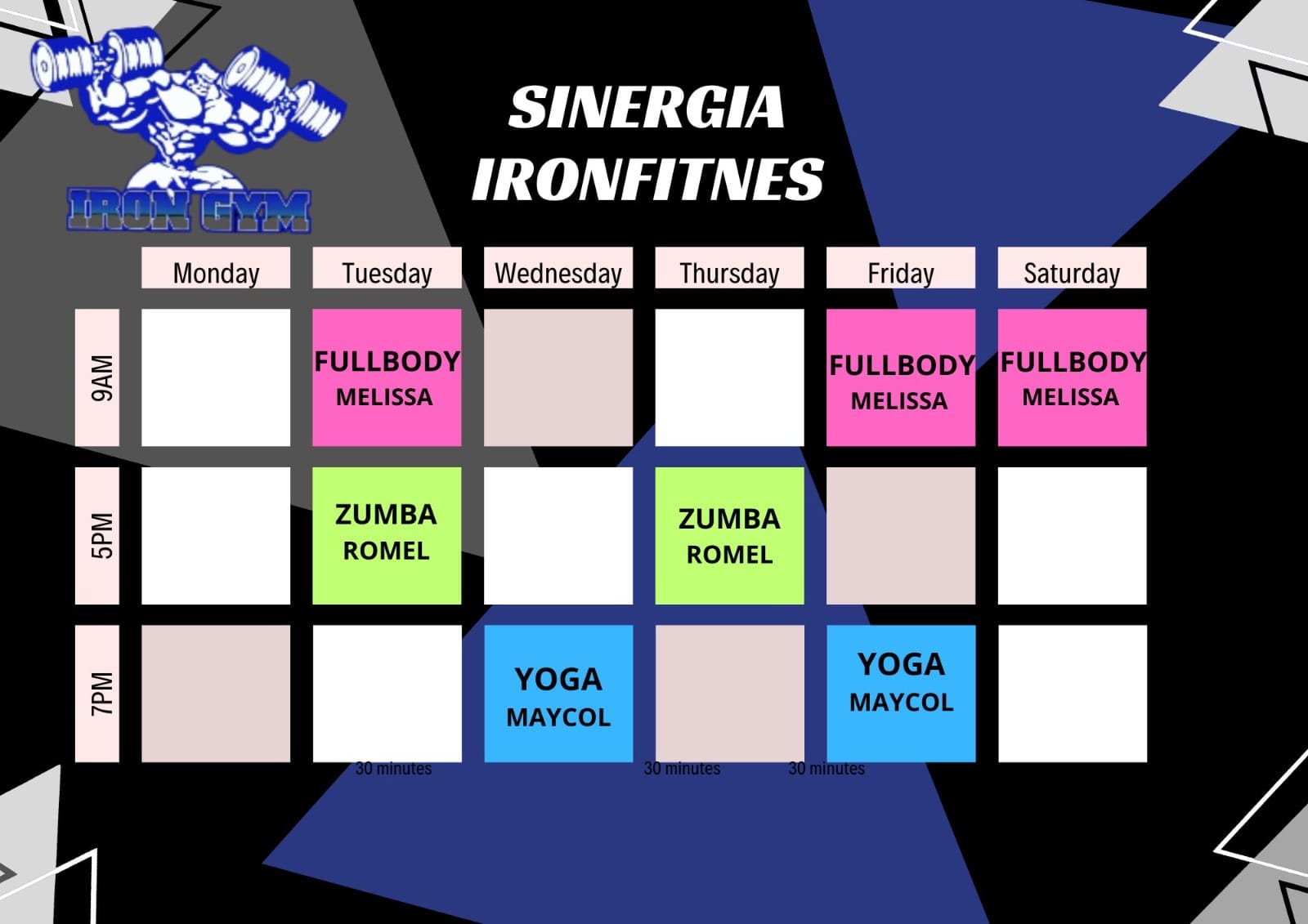 Iron Gym - clases Grupales