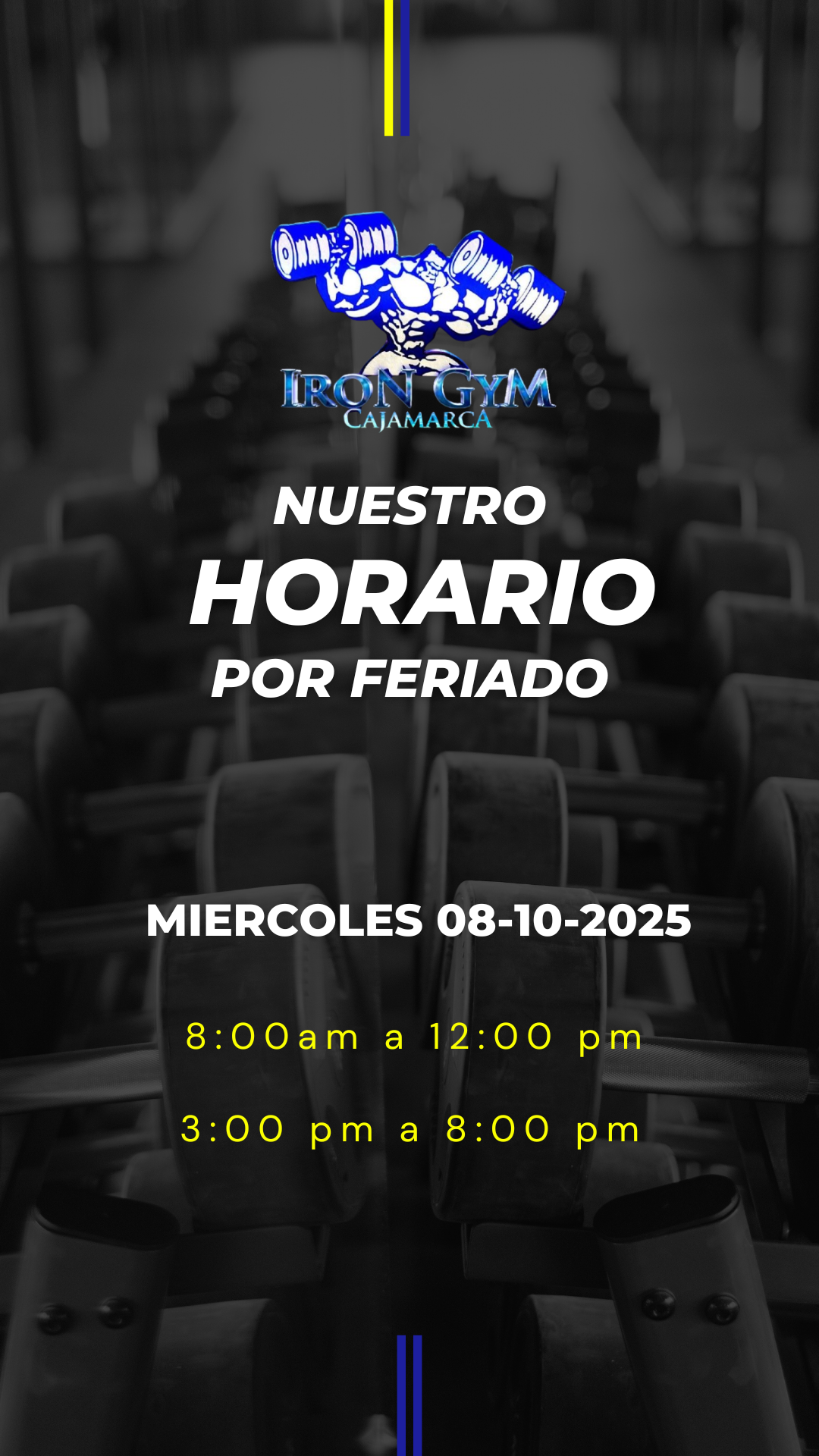 Notificaciones Iron Gym